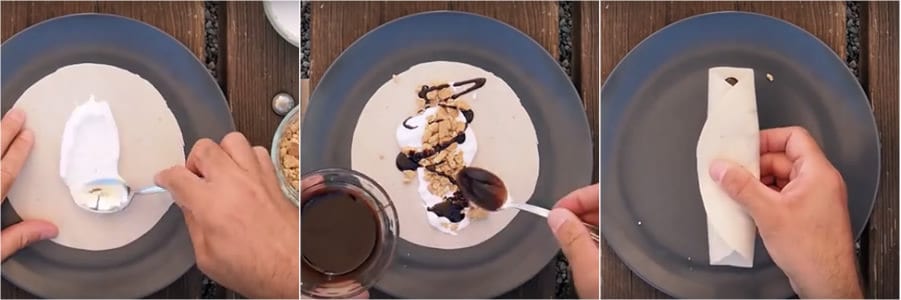 Camping Rezept - Der süße Wrap