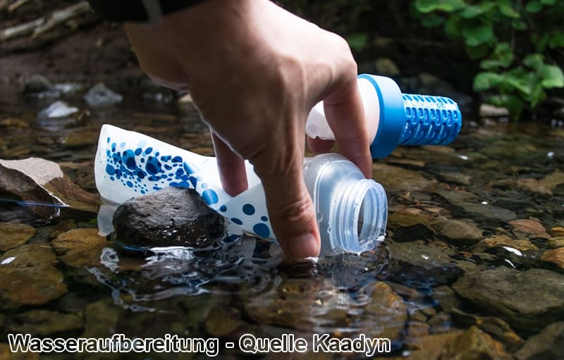 Vorfilter einfach zusammengestellt – für sauberes Wasser beim Camping