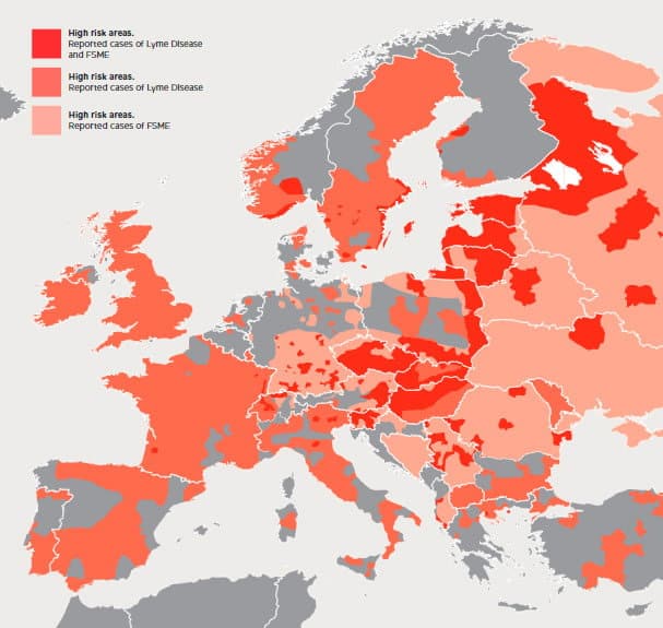 FSME Risiko-Länder in Europa in der Übersicht