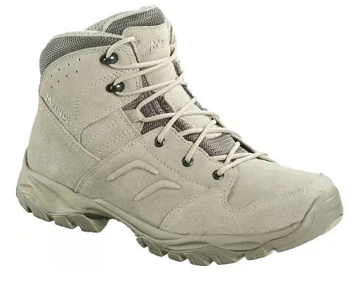 Meindl Sahara – leichter Allrounder mit niedrigem Schaft Meindl Sahara Wüstenstiefel mit niedrigem Schaft aus Veloursleder