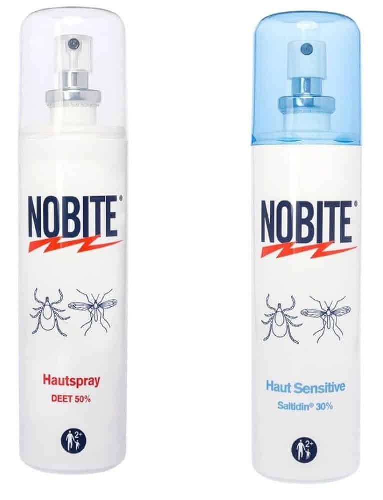 Nobite DEET vs. Nobite Sensitive – Icaridin oder DEET im Vergleich Nobite Hautspray DEET 50% und Nobite Haut Sensitive Saltidin 30% im direkten Vergleich – welches Mückenspray ist besser?