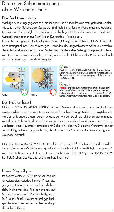 schaum pflege