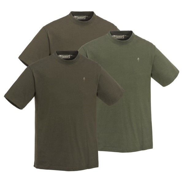 Pinewood Smaland 3er Pack Herren Outdoor T-Shirt