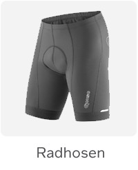 Ob mit oder ohne Polster – unsere Radhosen für Herren sind immer bequem!