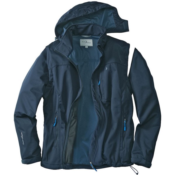 Blue Wave Jan Herren Softshell Funktionsjacke Zipbar