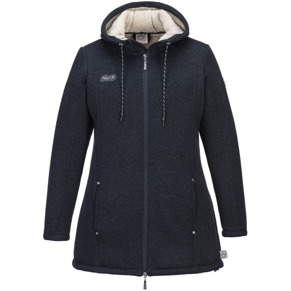 FirstB Chimara Damen Strick-Fleece Kurzmantel