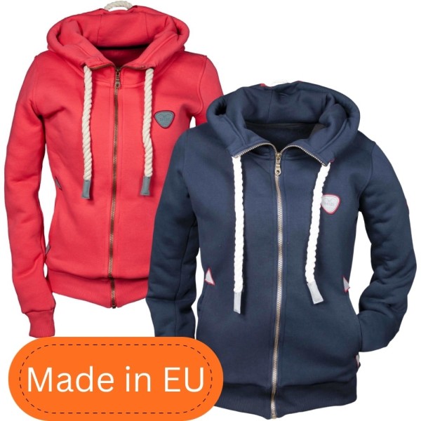 Brigg Finjara Damen Hoodie Sweatshirt Jacke Reißverschluss