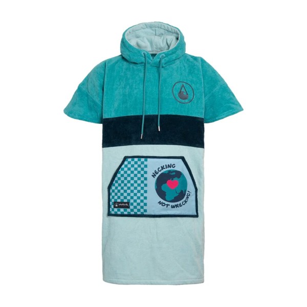 Wave Hawaii Cotillo Frottee-Poncho in Übergröße