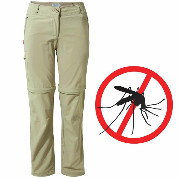 Craghoppers Pro Damen Zip-Off-Hose Mückenschutz NosiLife