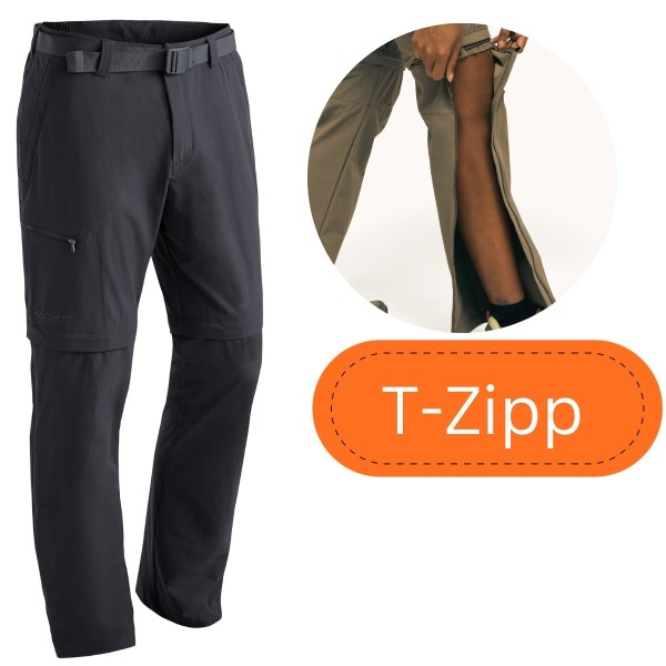 XXL Maier Sports Tajo T-Zip -Zip-Off Hose STRETCH