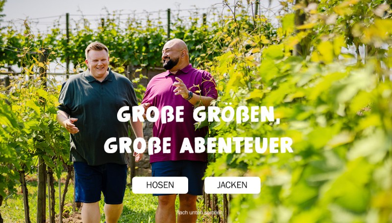 Große Größen Herren 