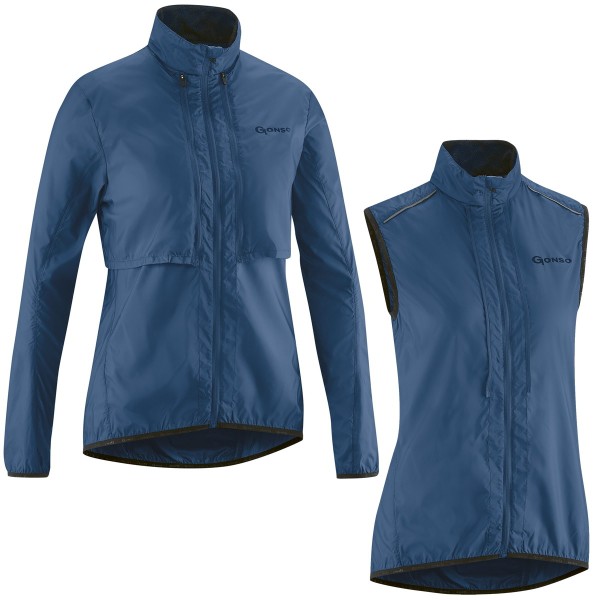 Gonso Bernira Damen 2in1 Fahrrad Jacke Weste