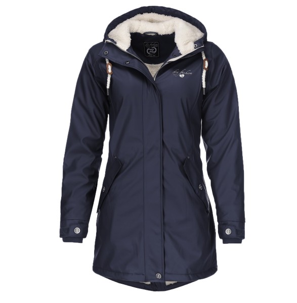Malmö Damen Outdoormantel wasserdicht - Teddyfutter