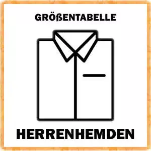 Größentabelle für Herrenhemden
