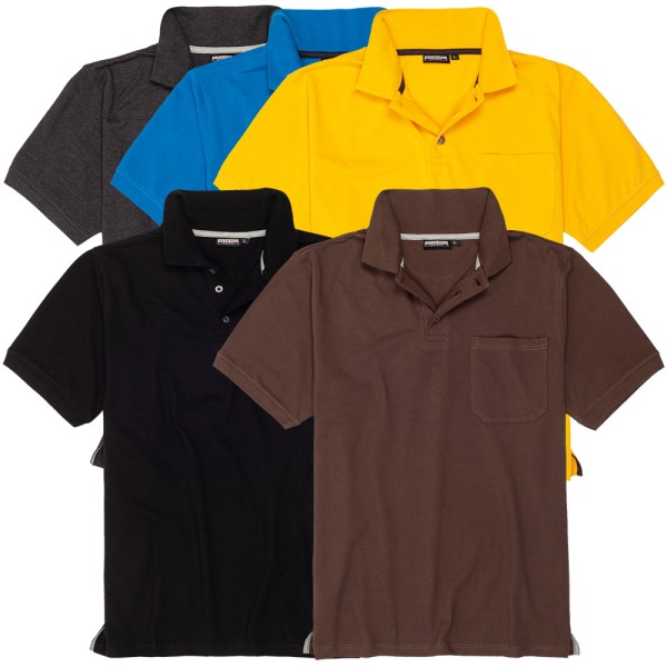 Adamo Herren Pique Poloshirt BAUMWOLLE