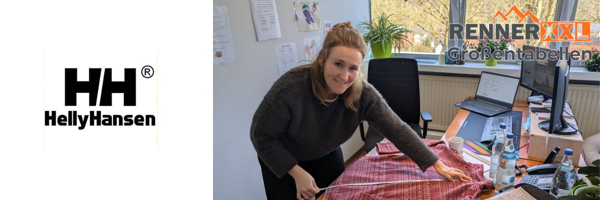 Helly Hansen Größentabelle – Ramona Wallenberger bei der Passformprüfung im RennerXXL Büro