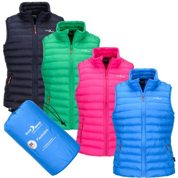 Blue Wave Olivara Damen Steppweste Packbar