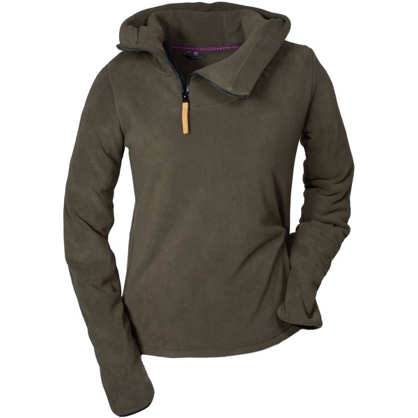 Hubertus Damen Fleece Hoodie - Schlüpfpulli Große Größen