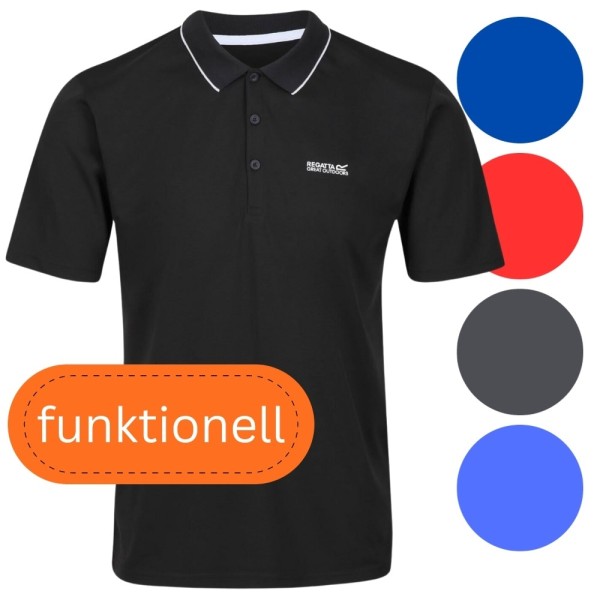 Maverick K2 Herren Funktions-Polo-Shirt Große Größen