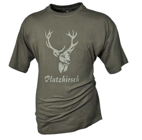 Hubertus T-Shirt mit Jagd-Motiv 