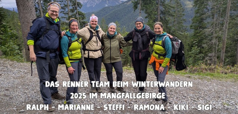 Renner Team beim Winterwandern 2025
