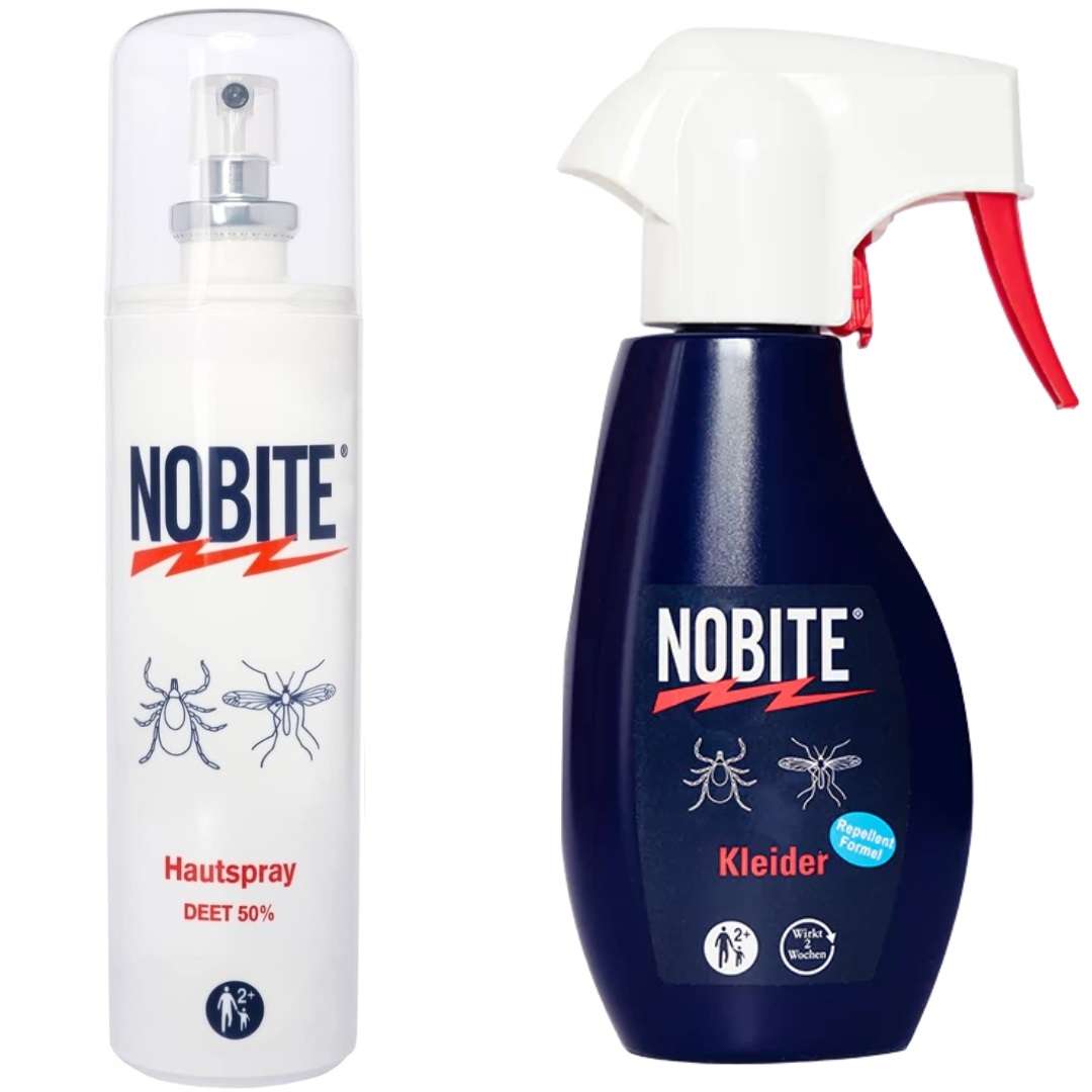 Nobite Doppelpack RennerXXL – Hautspray DEET 50% und Kleidungsspray Permethrin