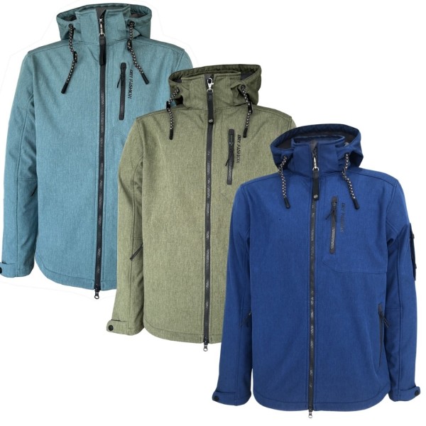 Dryfashion Wangerooge Herren Softshelljacke