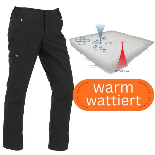 Maul Wallis gefütterte Wanderhose Herren mit Windstopper