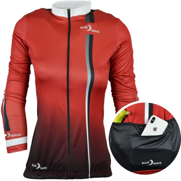 Alexandra Damen Langarm Fahrrad-Trikot Shirt Große Größen