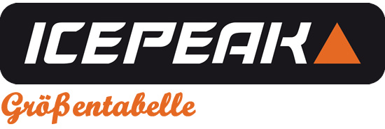 Icepeak Größentabelle