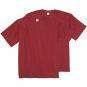 Adamo T-Shirts Übergröße Baumwolle - DOPPELPACK Rot