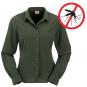 Agile Damen Mückenschutz Insektenschutz Hemd Bluse Langarm Grün