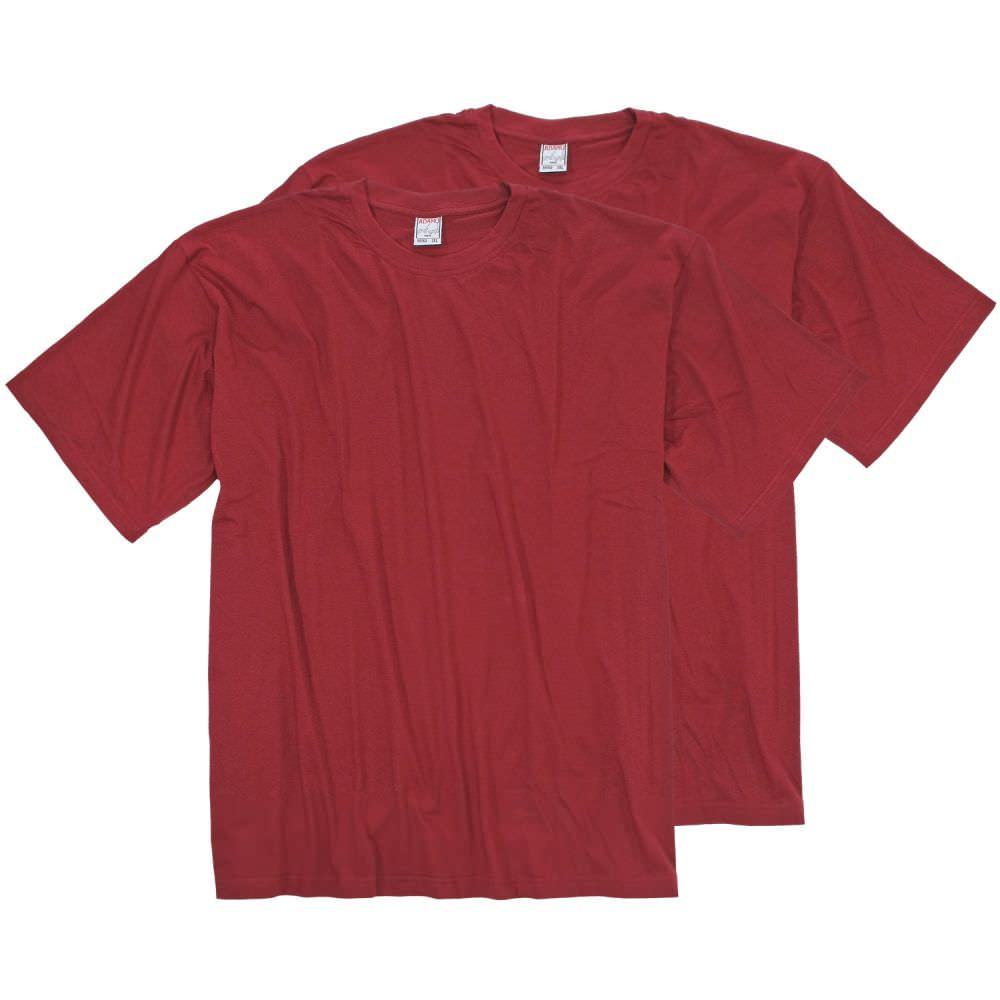Adamo T-Shirts Übergröße Baumwolle - DOPPELPACK 