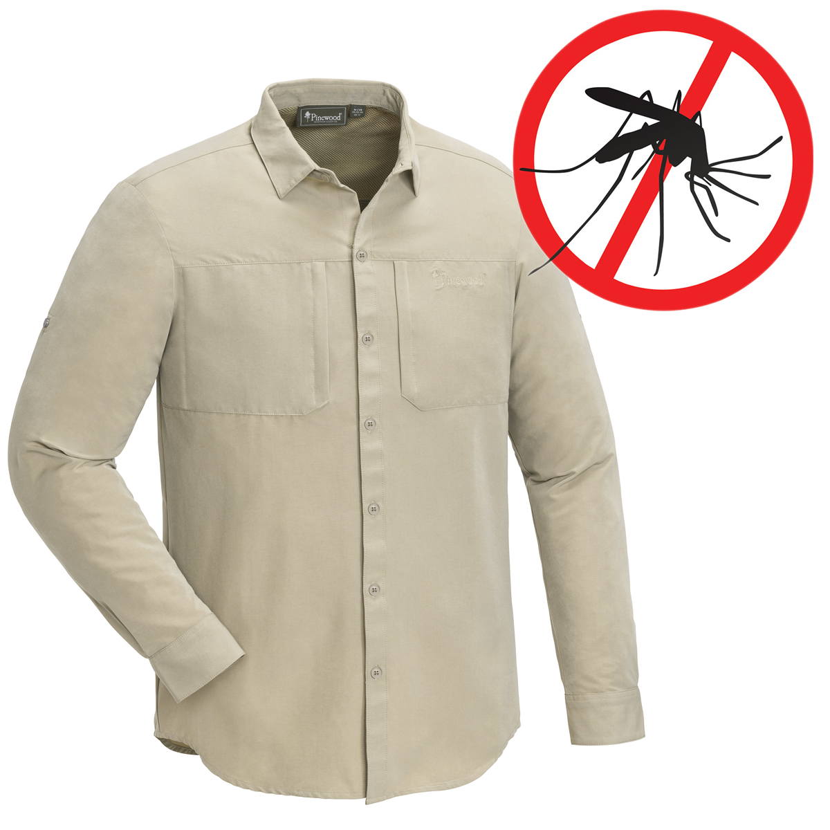 Pinewood Herren Reisehemd Namibia Insekten-Mückenschutz 