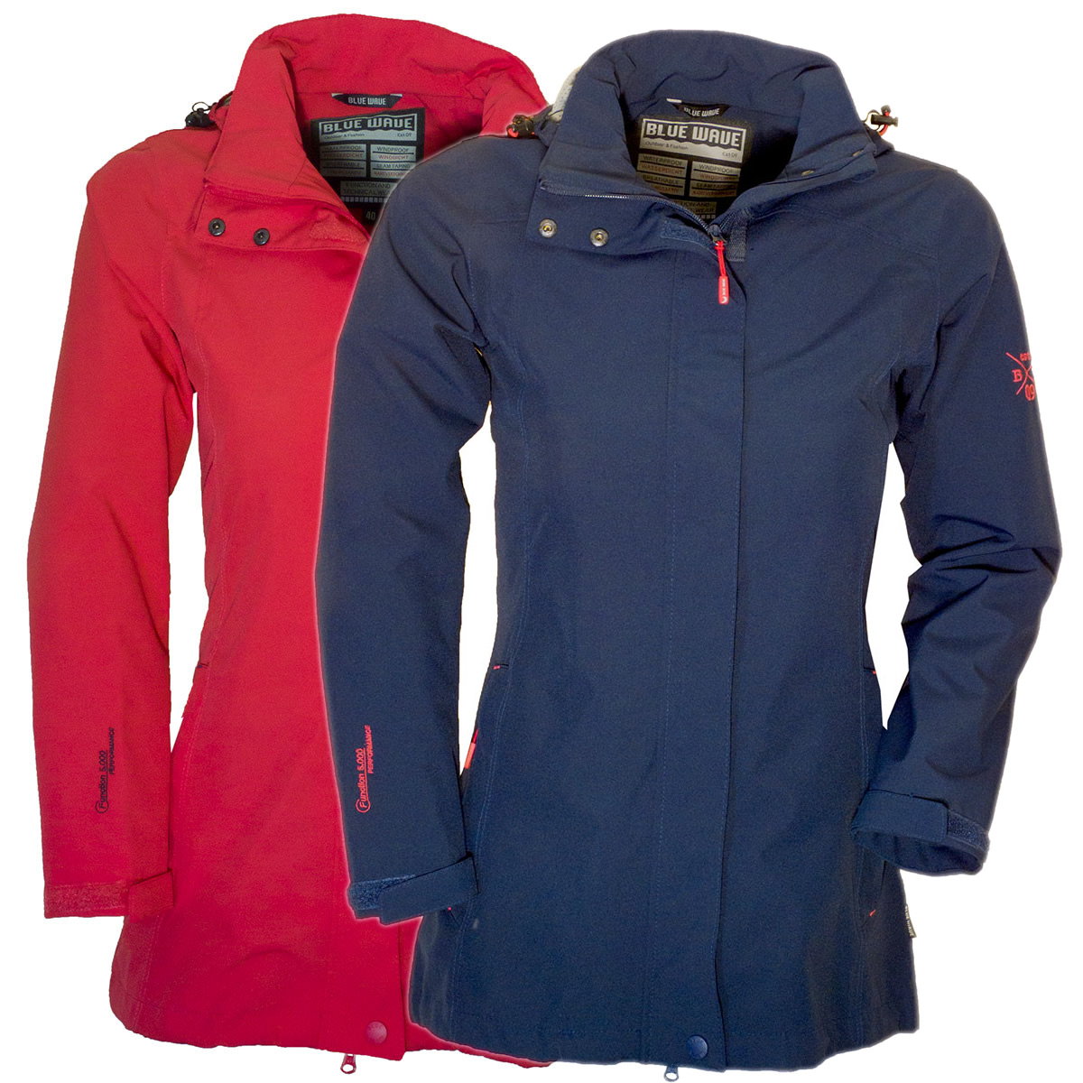 funktionsjacke damen blau