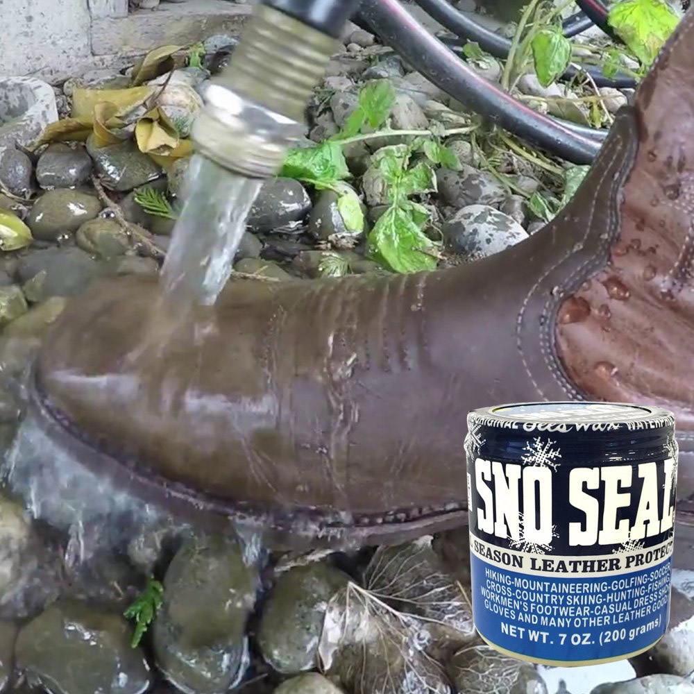 sno seal on leather gloves