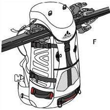 Deckeltaschenfixierung Ski Deckeltaschenfixierung
